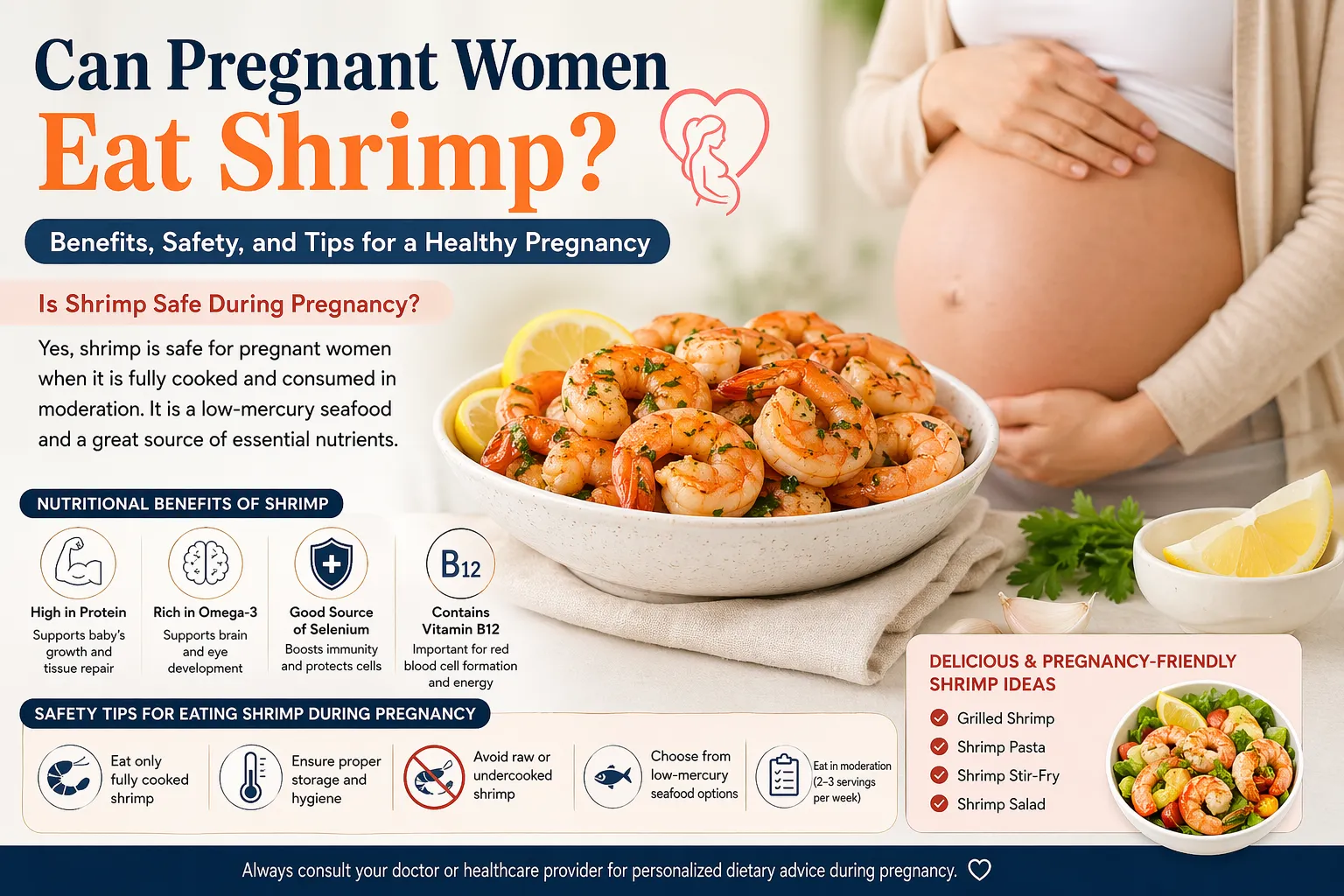Can Pregnant Women Eat Shrimp