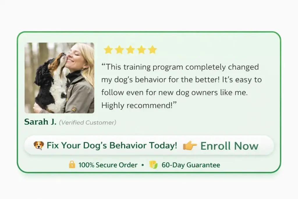 Online dog obedience training