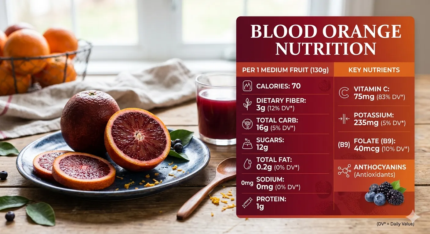 blood orange nutrition information