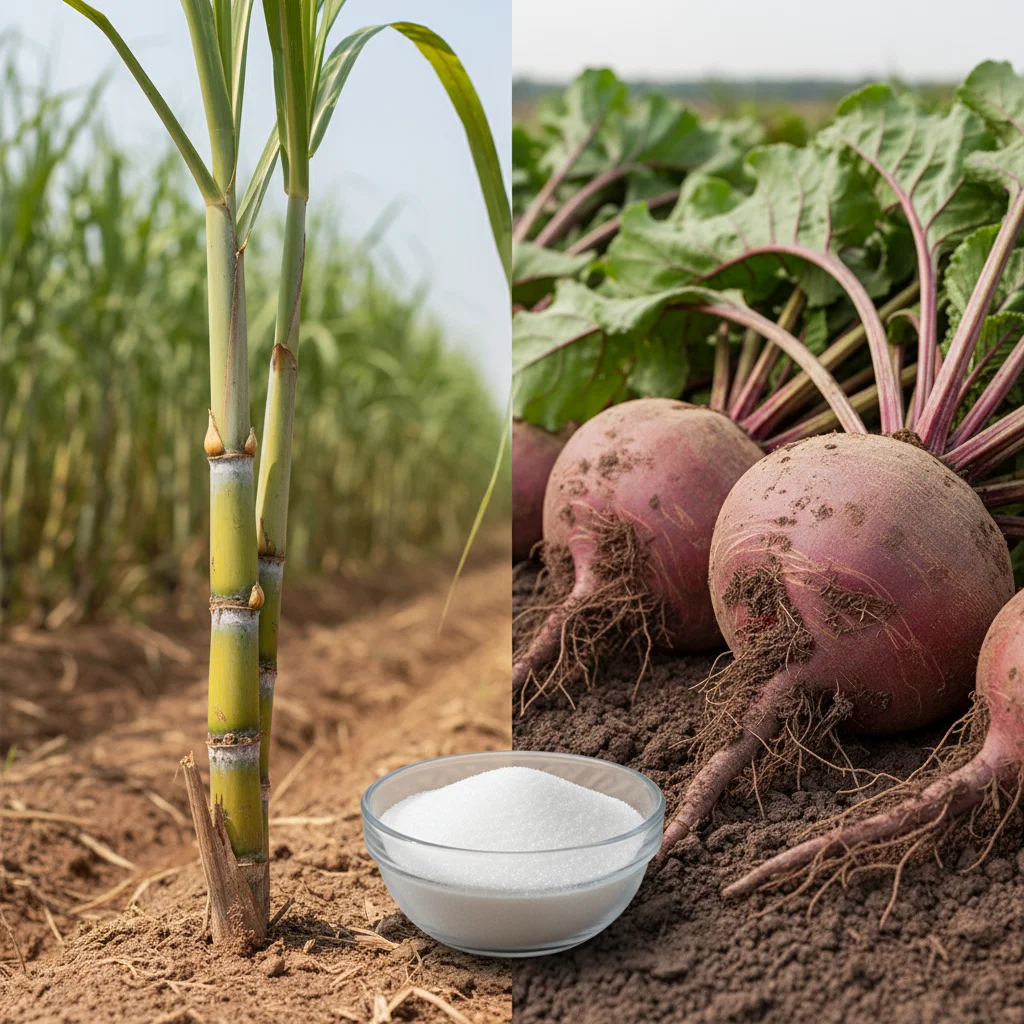 cane sugar or beet sugar