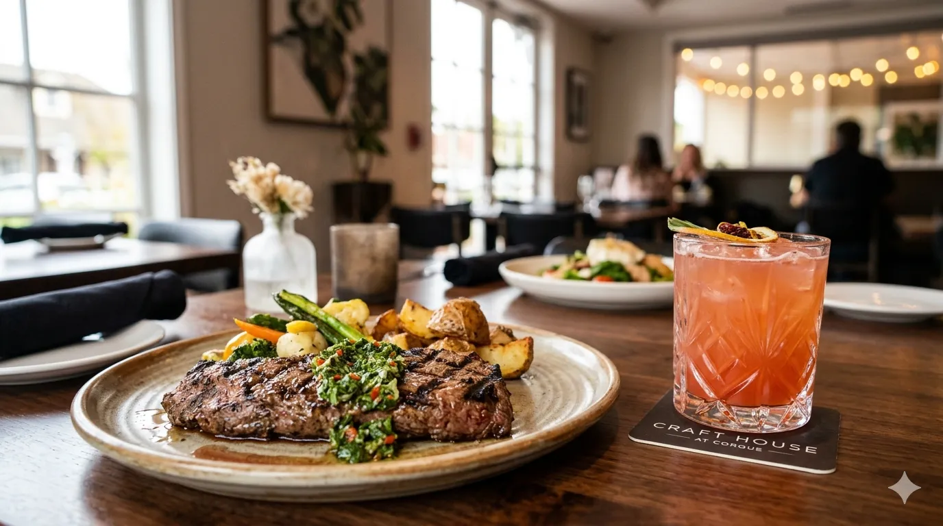 craft house at corque menu