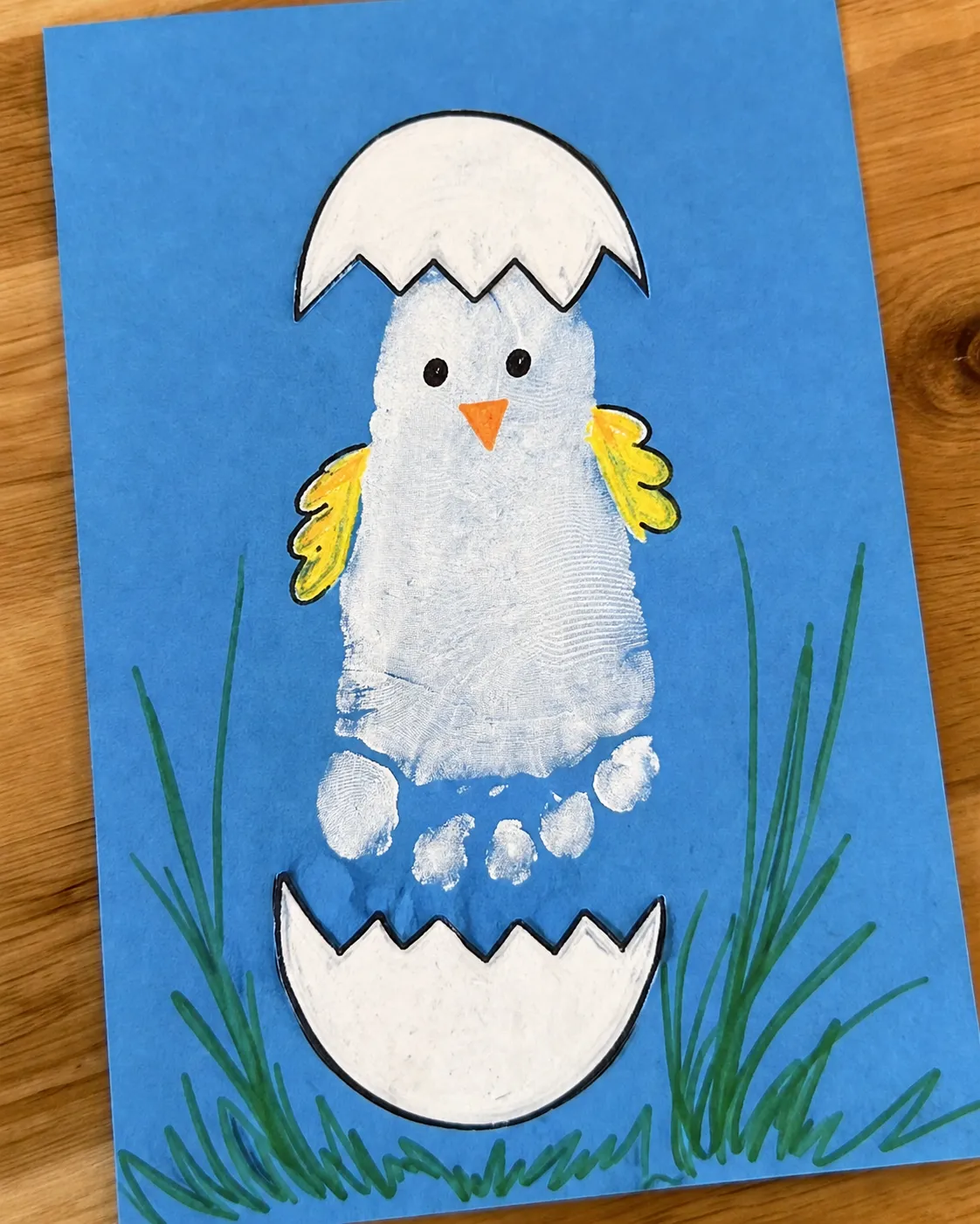 easter crafts footprints