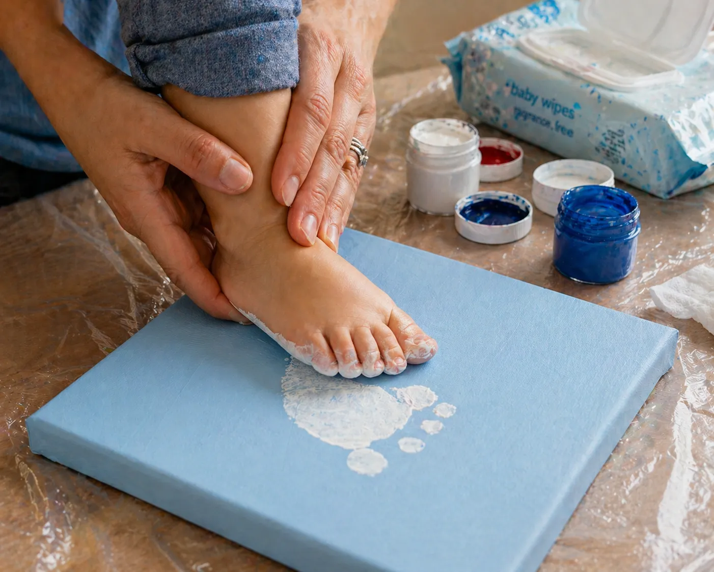 easter footprints craft