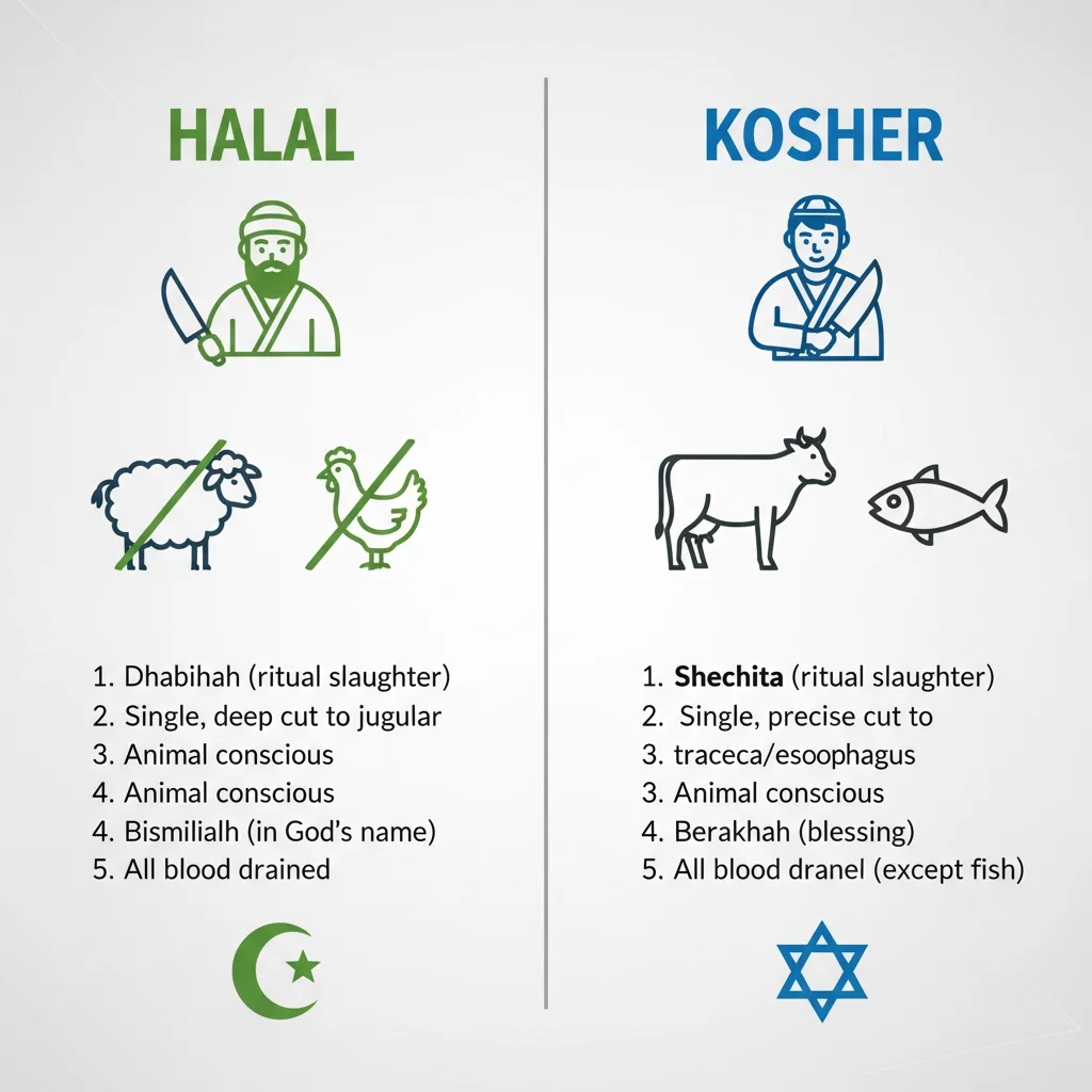 halal meat vs kosher
