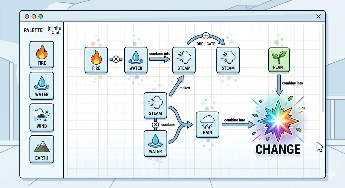 how to make change in infinite craft
