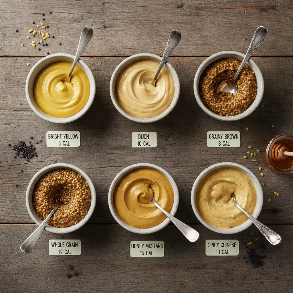 lowest calorie mustard