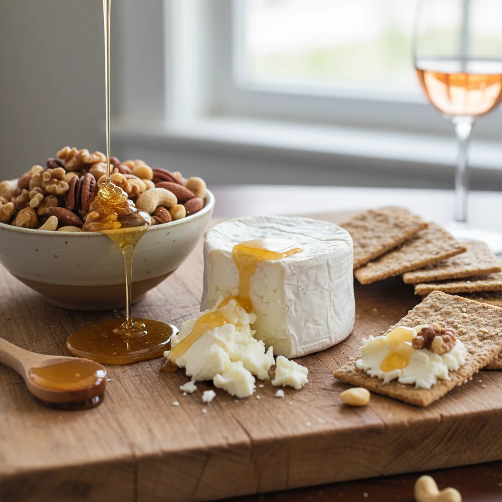 pasteurised goats cheese