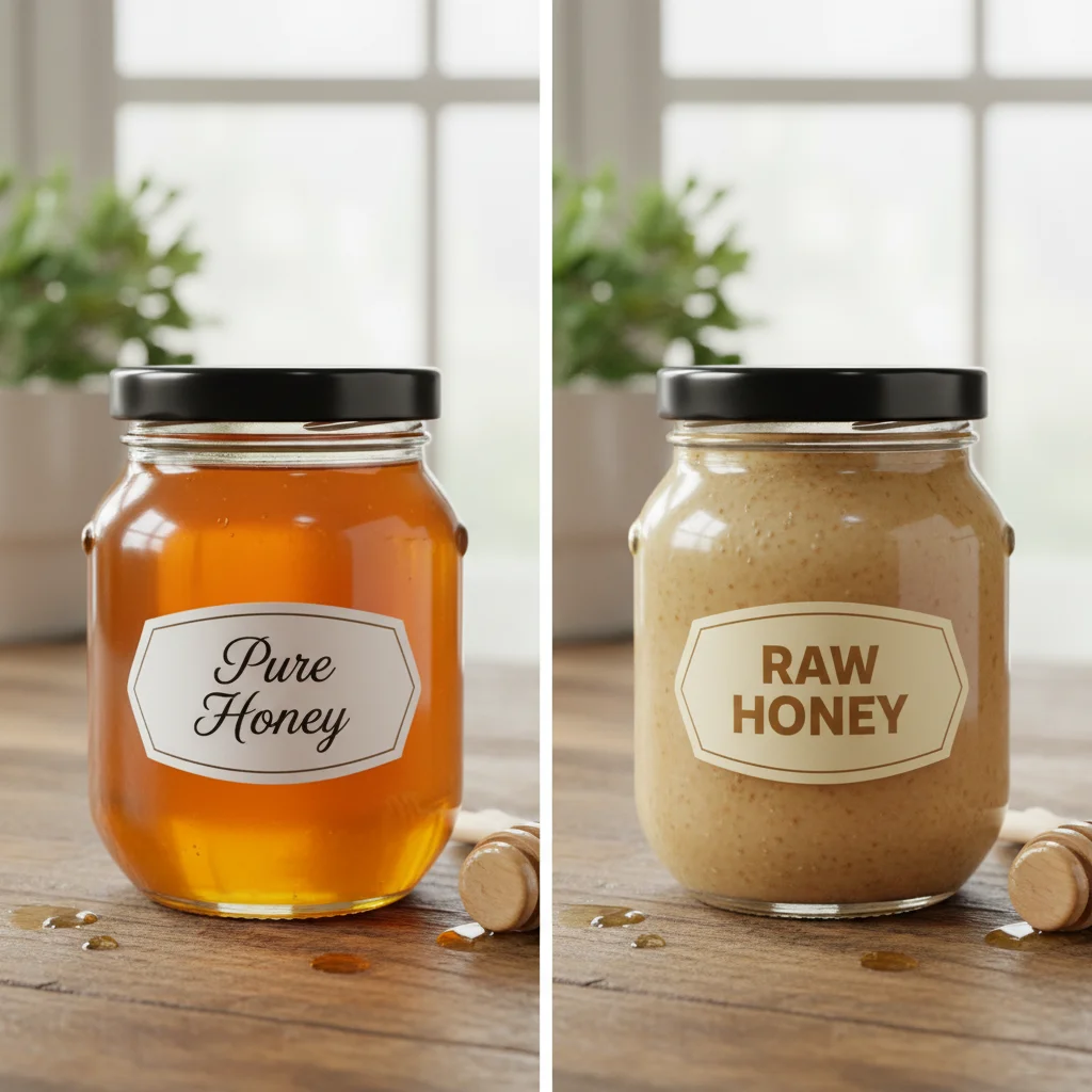 pure honey vs raw honey
