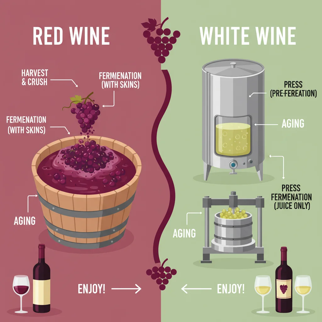 red vs white wine