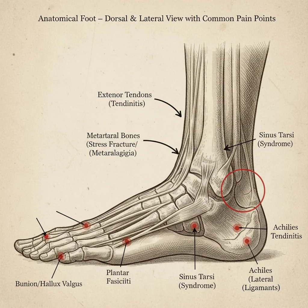 why does the top of my foot hurt