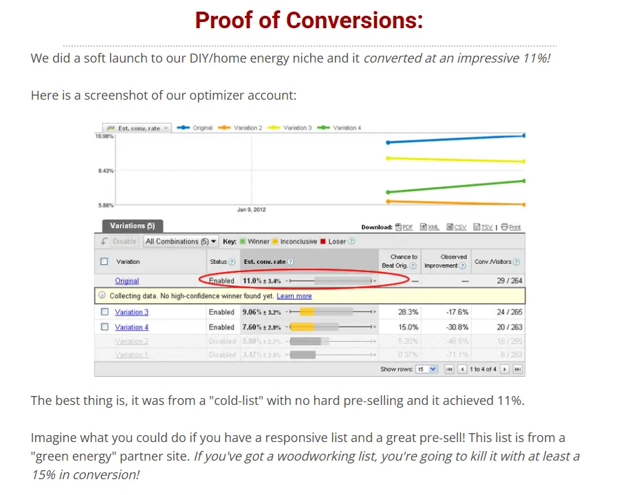 woodprofits earning proof